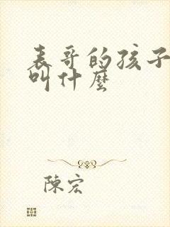 表哥的孩子叫我叫什么封面