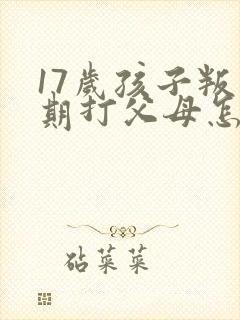 17岁孩子叛逆期打父母怎么处理