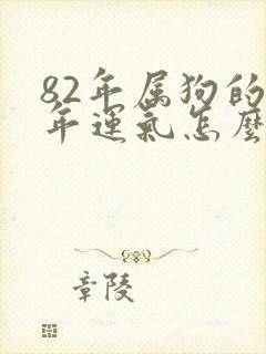 82年属狗的今年运气怎么样封面