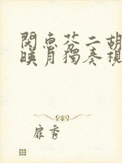 闵惠芬二胡二泉映月独奏视频