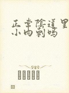 正常阴道里面有小肉刺吗封面