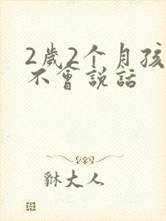 2岁2个月孩子不会说话