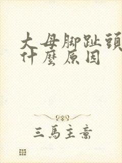 大母脚趾头发麻什么原因封面