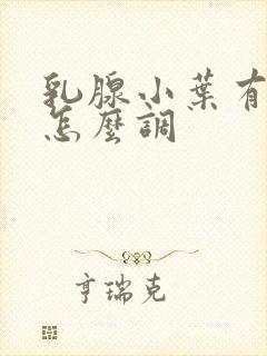 乳腺小叶有增生怎么调