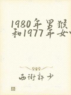 1980年男猴和1977年女蛇婚姻如何