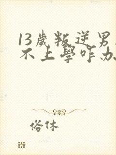 13岁叛逆男孩不上学咋办?