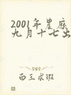 2001年农历九月十七出生的,命运怎么样