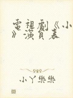 电视剧《小娘惹》演员表