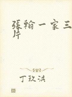 张翰一家三口照片