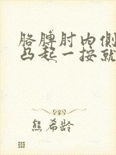 胳膊肘内侧骨头凸起一按就疼