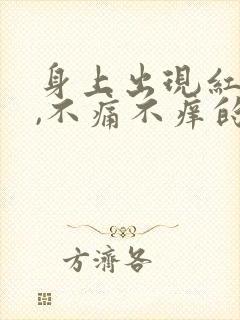 身上出现红疹子,不痛不痒的