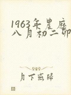 1963年农历八月初二卯时出生命运如何