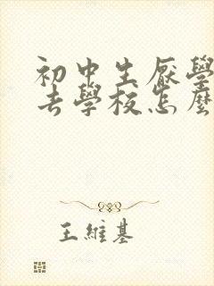 初中生厌学了不去学校怎么办