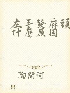 左手发麻头晕是什么原因