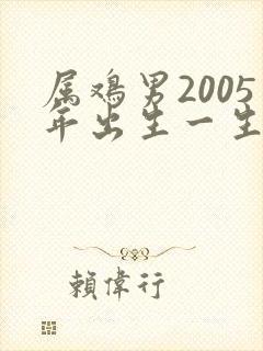 属鸡男2005年出生一生的命运封面