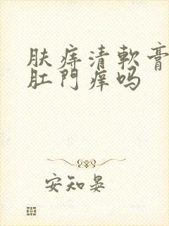 肤痔清软膏治疗肛门痒吗