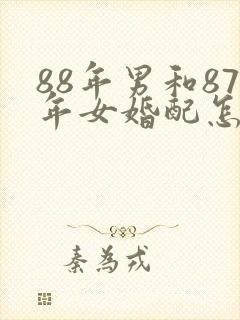 88年男和87年女婚配怎么样