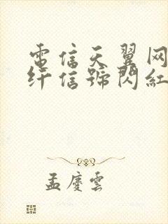 电信天翼网关光纤信号闪红灯