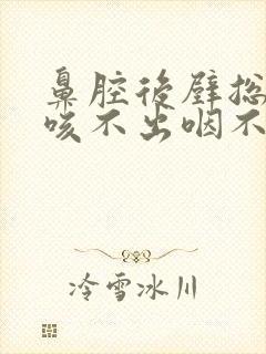 鼻腔后壁总有痰咳不出咽不下