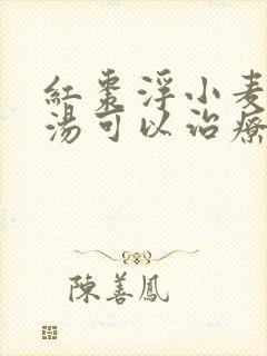 红枣浮小麦甘草汤可以治疗焦虑症抑郁失眠吗