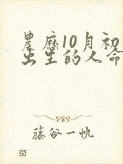 农历10月初八出生的人命运如何封面