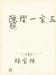 陈熠一家三口近照