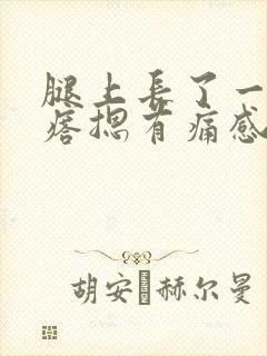 腿上长了一个疙瘩摁有痛感封面