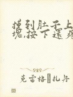 摸到肚子上有硬块,按下还疼?