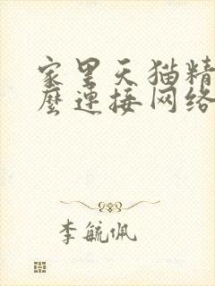 家里天猫精灵怎么连接网络封面