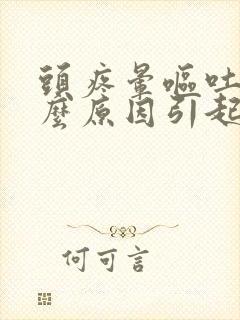 头疼晕呕吐是什么原因引起的