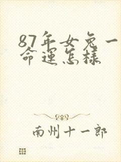 87年女兔一生命运怎样