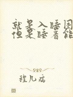 就是入睡困难,但是睡着能睡到天亮