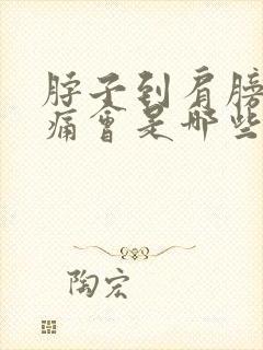 脖子到肩膀处酸痛会是哪些原因引起的