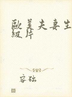 欧美夫妻生活一级片封面