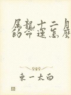 属龙十二月出生的命运怎么样封面