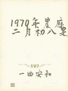 1970年农历二月初八是啥命