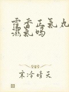 霍香正气丸能除湿气吗