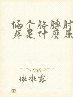 俩个胳膊肘内侧疼是什么原因