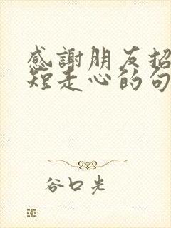 感谢朋友招待简短走心的句子