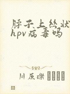 脖子上丝状疣是hpv病毒吗