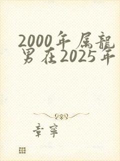 2000年属龙男在2025年的全年运势