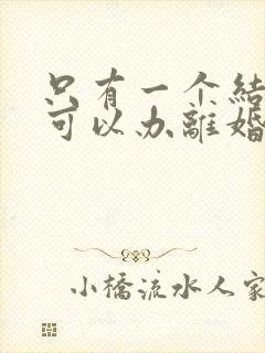 只有一个结婚证可以办离婚证吗