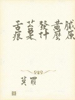 舌苔发黄腻有齿痕是什么原因?