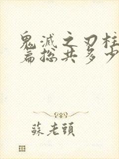 鬼灭之刃柱训练篇总共多少集