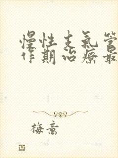 慢性支气管炎发作期治疗最主要的措施