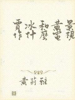 贾冰和黄景瑜合作什么电视剧