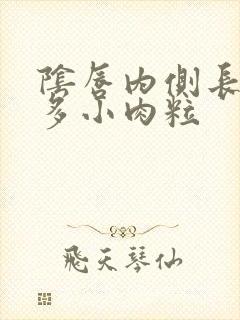 阴唇内侧长了好多小肉粒