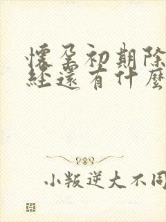 怀孕初期除了停经还有什么明显的症状