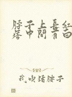 脖子上长红色疙瘩中间有白色