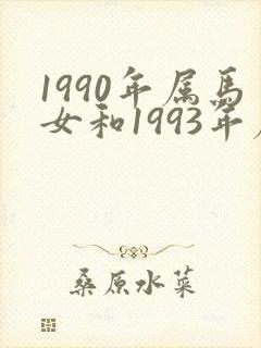 1990年属马女和1993年属鸡男婚配
